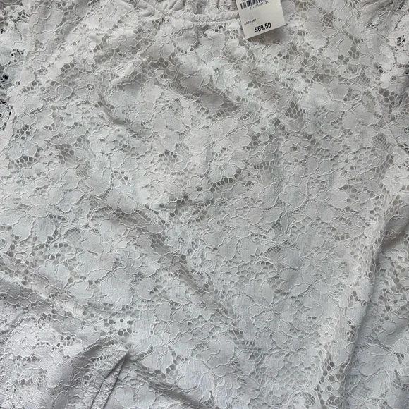 Charter Club Women's Ivory Lace Blouse - Picture 3 of 7